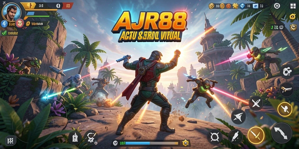 Tampilan gameplay AJR88 yang penuh aksi dan ketegangan.