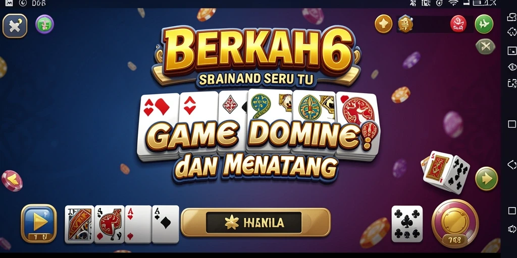 Tampilan menarik dari permainan Domino di BERKAH6.