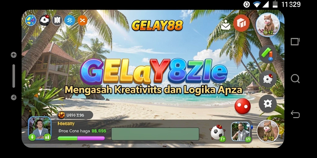Tampilan gameplay <strong>GELAY88</strong> yang menarik dan penuh warna.