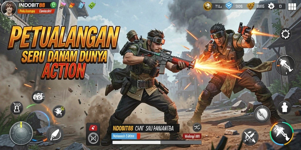 Tangkapan layar gameplay INDOBIT88 yang mendebarkan.