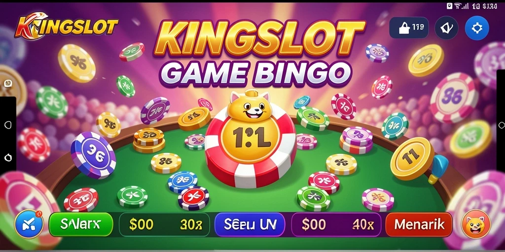 Gameplay KINGSLOT menampilkan suasana Bingo yang seru dan interaktif.