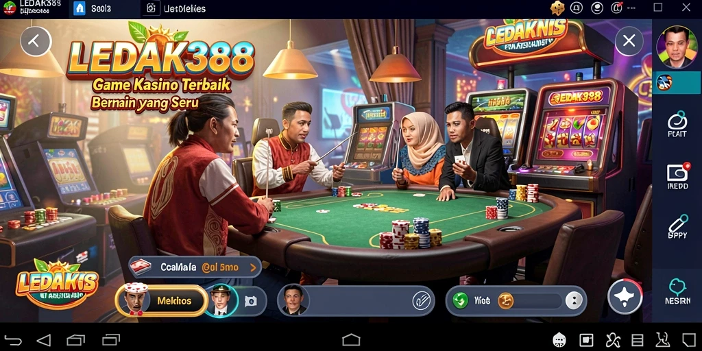 Tampilan gameplay seru dalam aplikasi LEDAK388 yang memikat.