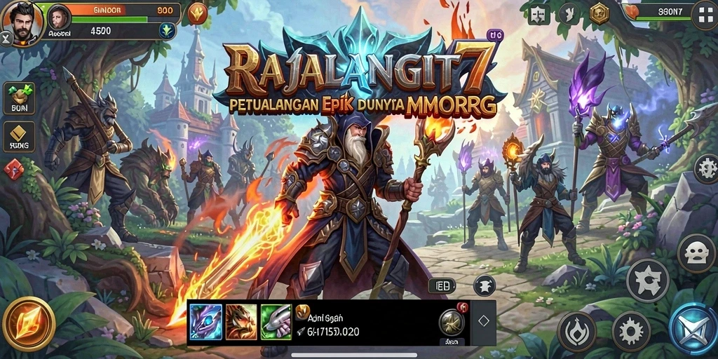 Gameplay seru RAJALANGIT77 dengan aksi pertarungan yang mendebarkan.