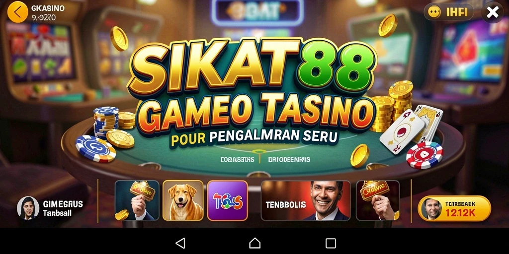 Tampilan gameplay SIKAT88 yang seru dan memukau dalam suasana Kasino.